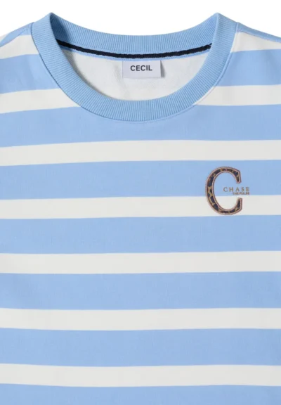 Cecil Cecil Striped Sweatshirt w. embroide