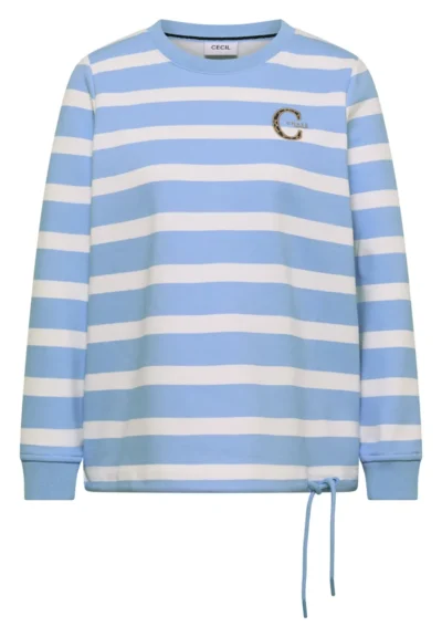 Cecil Cecil Striped Sweatshirt w. embroide