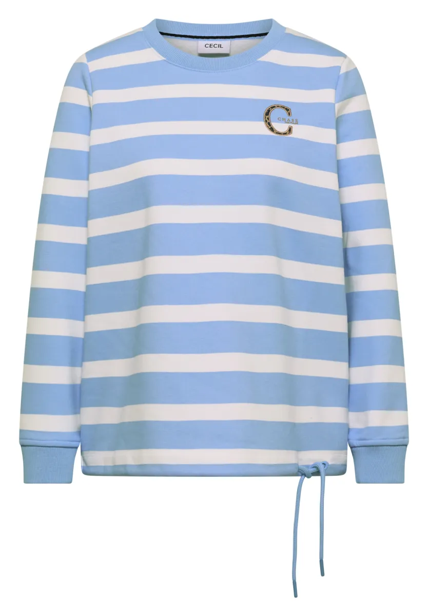 Cecil Cecil Striped Sweatshirt w. embroide