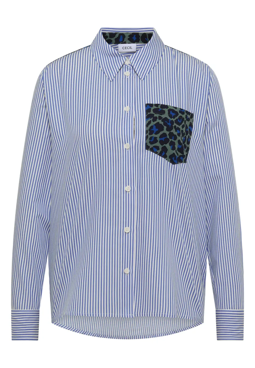 Cecil CBR Cecil TOS Stripe Print Mix Blouse