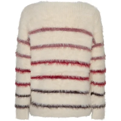 Red Button Red Button Fuzzy sweater & stripe