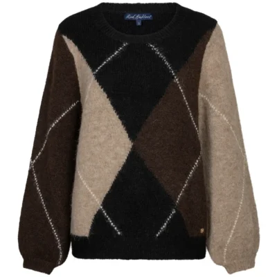 Red Button Red Button Argyle sweater