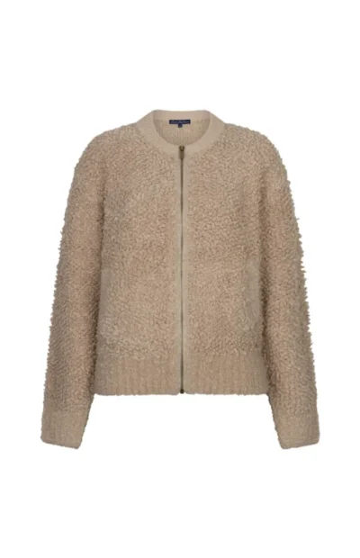 Red Button Red Button Bomber knit boucle