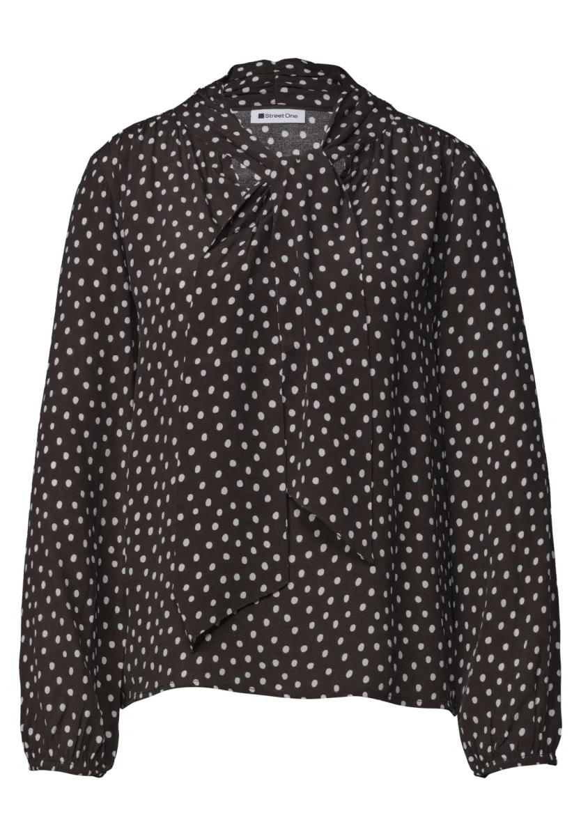 Street One Street One Printed blouse w tie detail