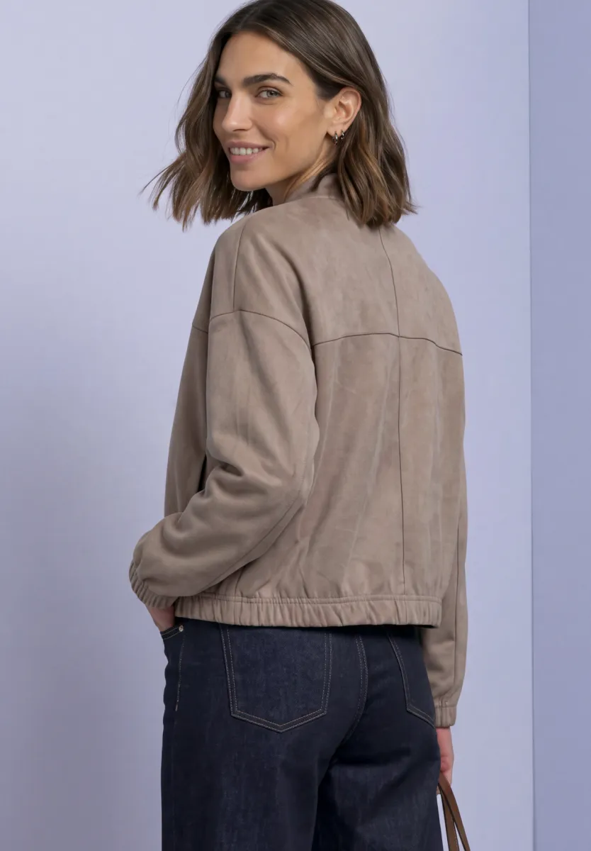 Street One LTD QR velour jacket w.gathere 3 Street One Street One LTD QR velour jacket w.gathere