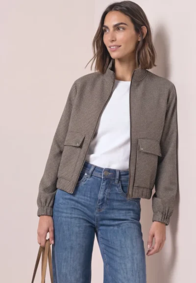 Street One Street One P_Zip Jacket Houndstooth