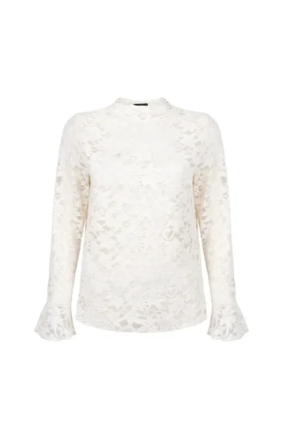 Tramontana Tramontana Velvet Stretch Lace Top
