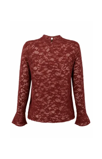 Tramontana Tramontana Velvet Stretch Lace Top