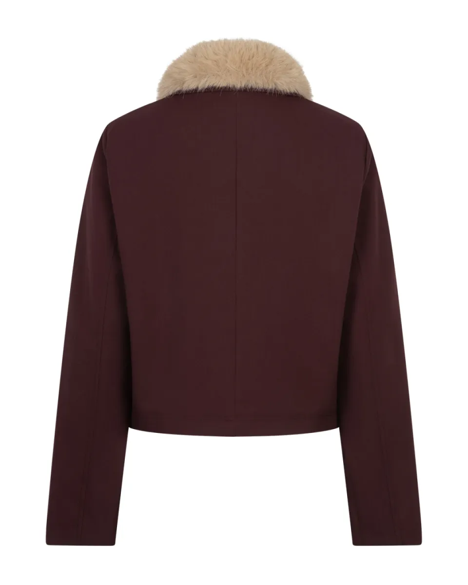 Red Button Jacket & fur color 2 Red Button Red Button Jacket & fur color