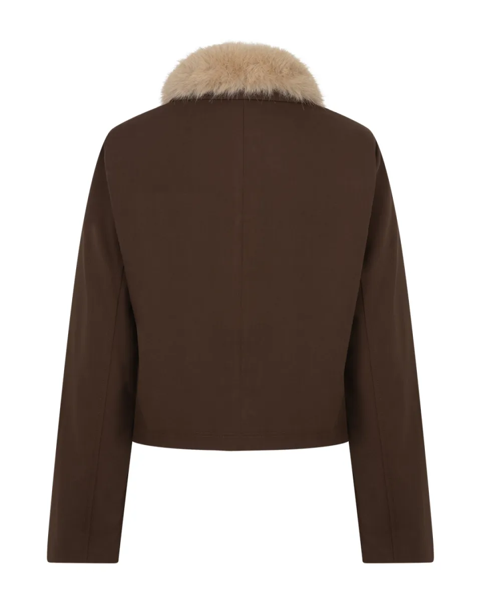Red Button Jacket & fur color 2 Red Button Red Button Jacket & fur color
