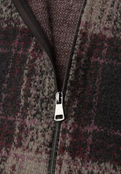 Street One Street One multicolor fluffy check jacket