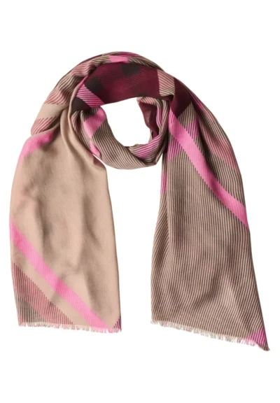 Street One Street One Printed Check Modal Longscarf