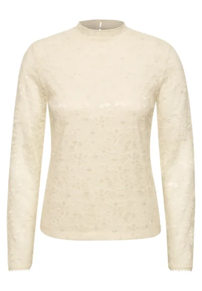 Street One Street LTD QR lace turtle neck shirt