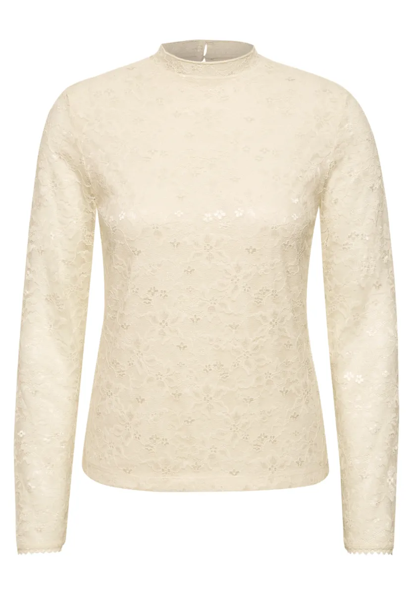 Street One Street LTD QR lace turtle neck shirt