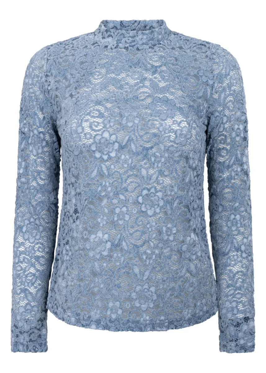 Tramontana Tramontana Velvet Stretch Lace Top