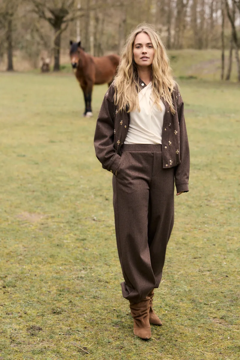 Tramontana Barrel-Fit Tweed Trousers 5 Tramontana Tramontana Barrel-Fit Tweed Trousers