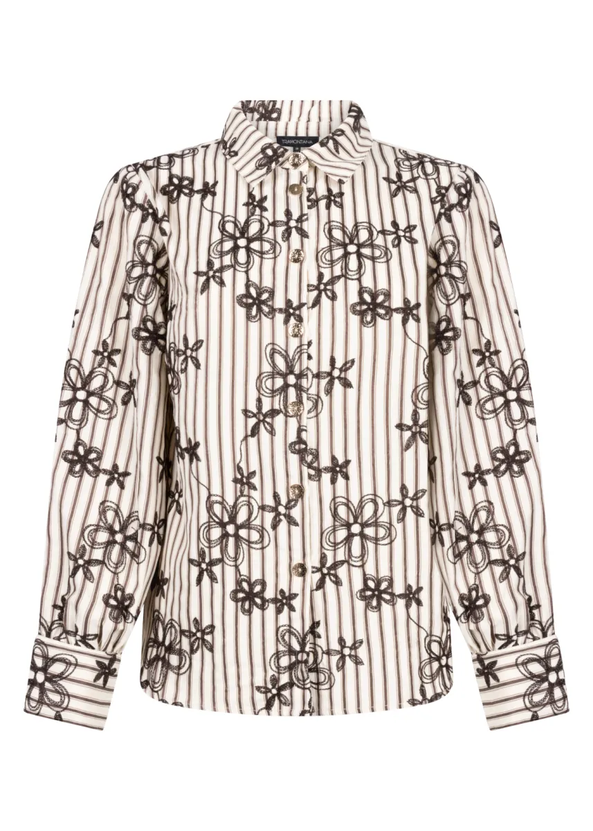 Tramontana Tramontana Striped Blouse Embro